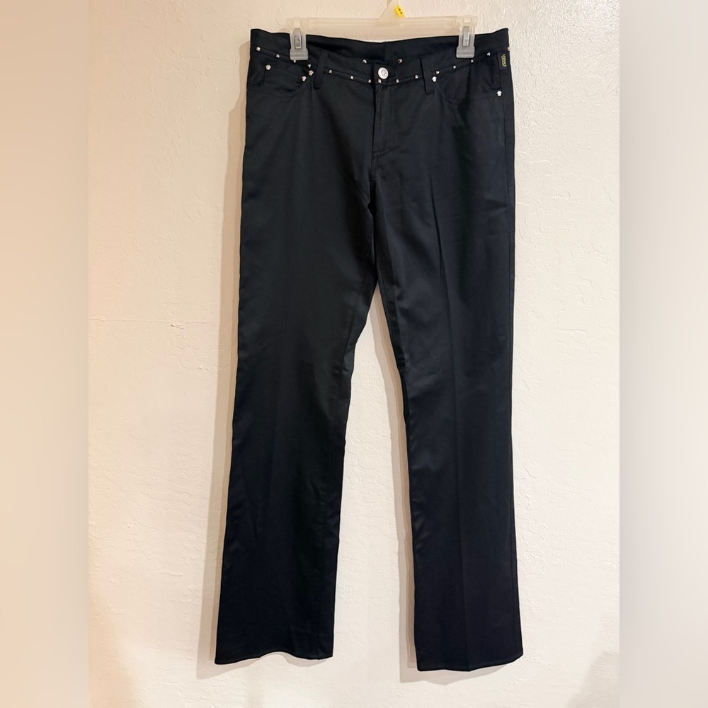 Versace Jeans Couture Black Straight with Studs Women's Jeans